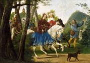 Osztrák festő: Szent Leopold és Szent Ágnes Klosterneuburg alapításánál